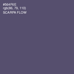 #564F6E - Scarpa Flow Color Image